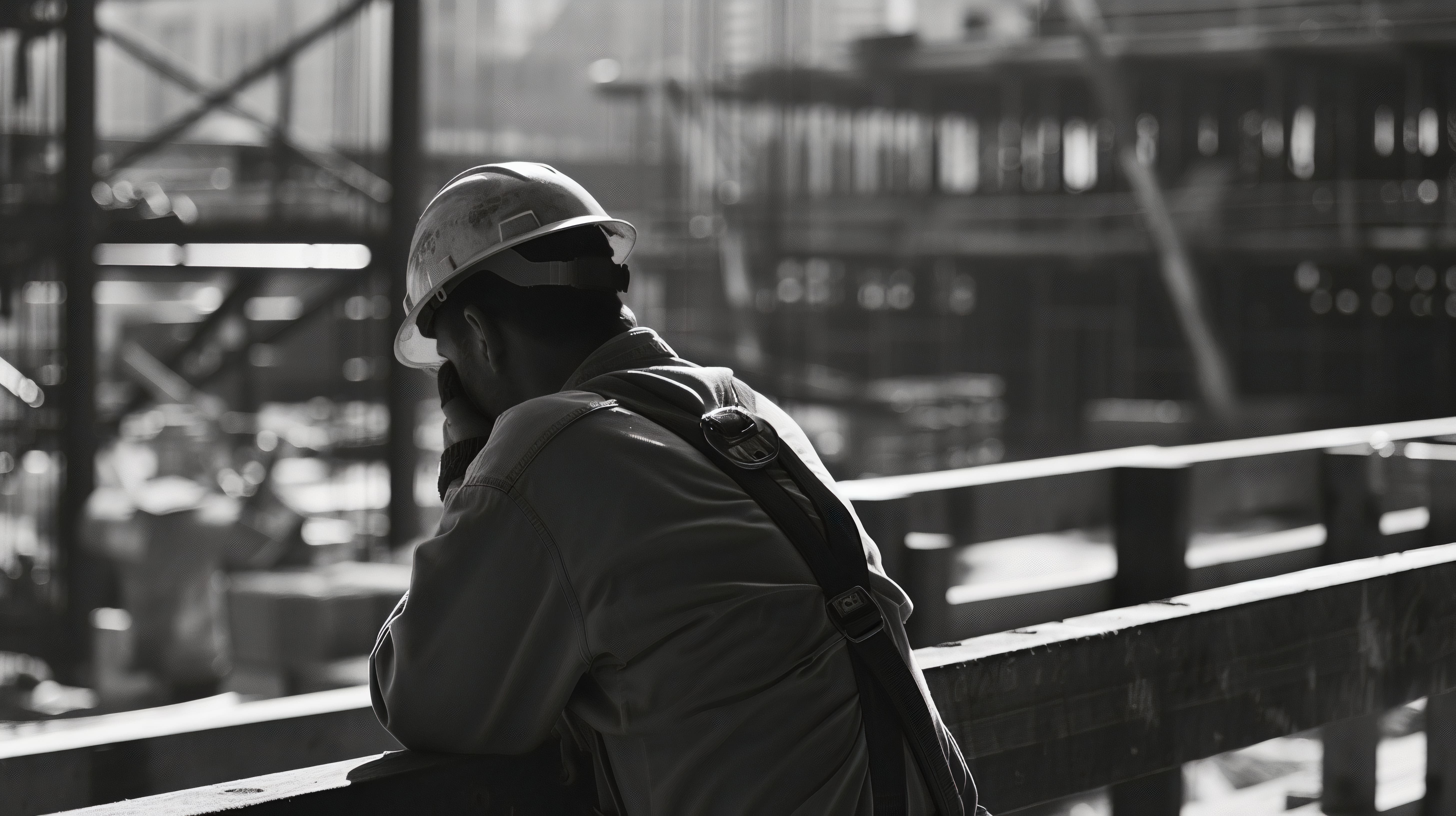 monochrome-scene-depicting-life-workers-construction-industry-site